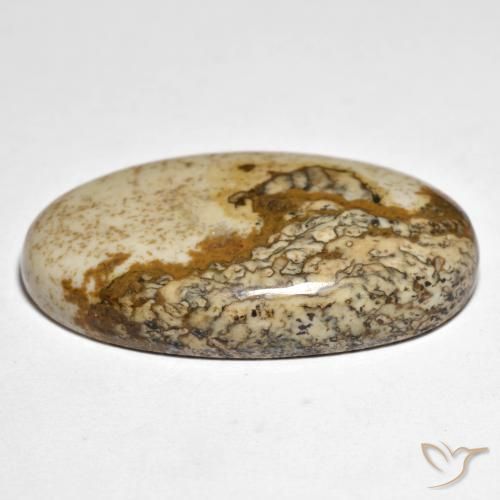 Jaspe Multicolor natural de 29.80 ct, Ovalada, Opaco