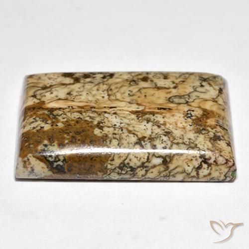 Jaspe Multicolor natural de 18.59 ct, Corte Baguette, Opaco