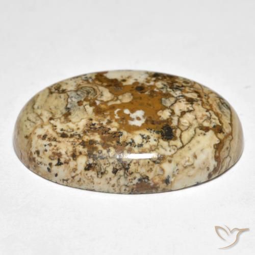 Jaspe Multicolor natural de 19.98 ct, Ovalada, Opaco
