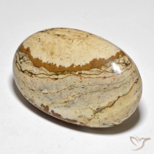 Jaspe Multicolor natural de 49.20 ct, Ovalada, Opaco
