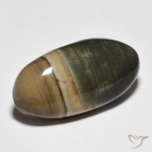 Jaspe Multicolor natural de 13.77 ct, Ovalada, Opaco