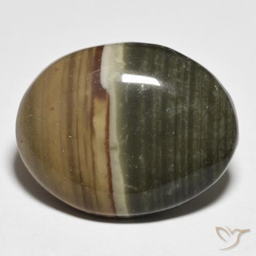 17.02ct Natural Multicolor Jaspe, Ovalada, Opaco