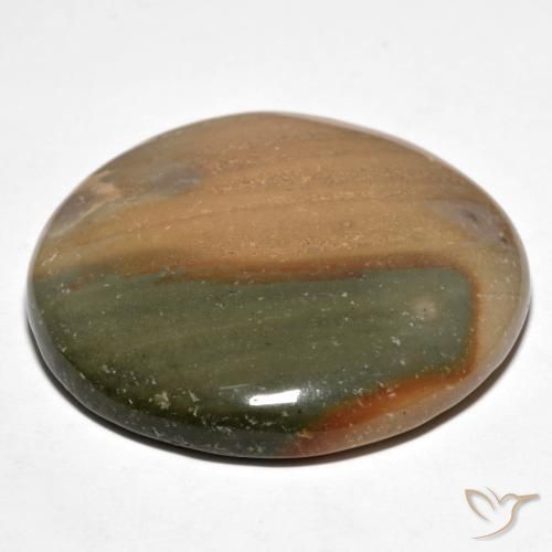 Jaspe Multicolor natural de 50.10 ct, Redondo, Opaco