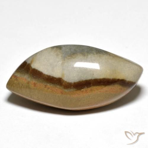 21.20ct Natural Multicolor Jaspe, Elegante, Opaco