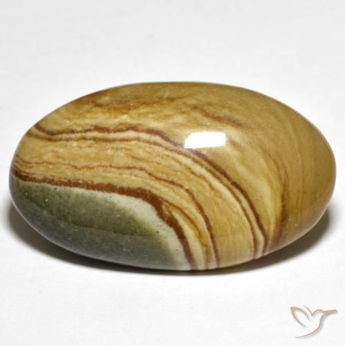 24.75ct Natural Multicolor Jaspe, Ovalada, Opaco