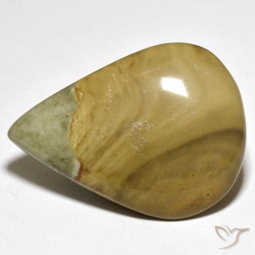 25.49ct Natural Multicolor Jaspe, En forma de pera, Opaco