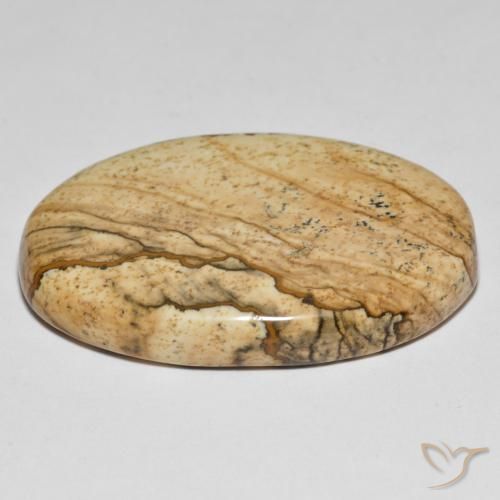 Jaspe Multicolor natural de 51.55 ct, Ovalada, Opaco