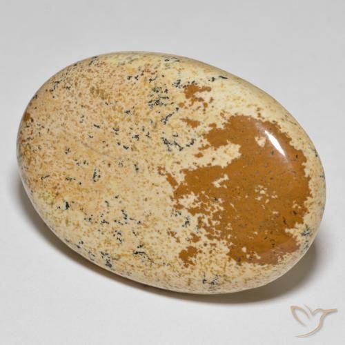 Jaspe Multicolor natural de 52.82 ct, Ovalada, Opaco