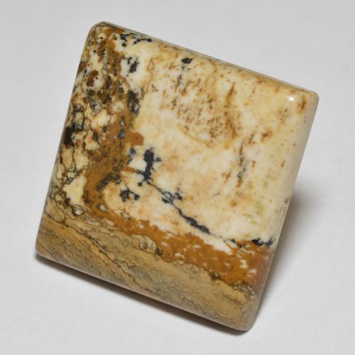 Jaspe multicolor natural de 27,66 ct, cuadrado, opaco