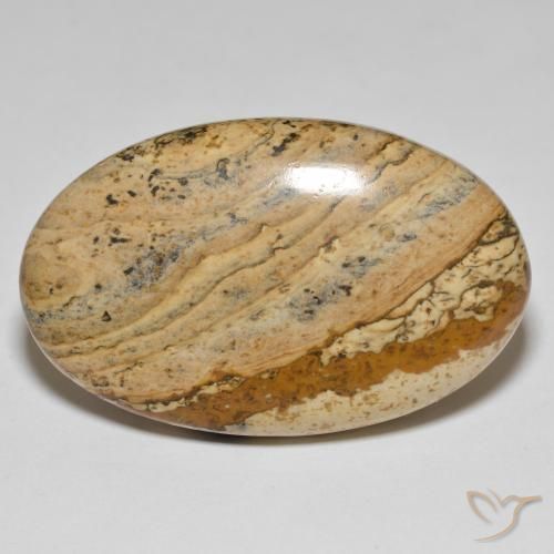 50.96ct Natural Multicolor Jaspe, Ovalada, Opaco