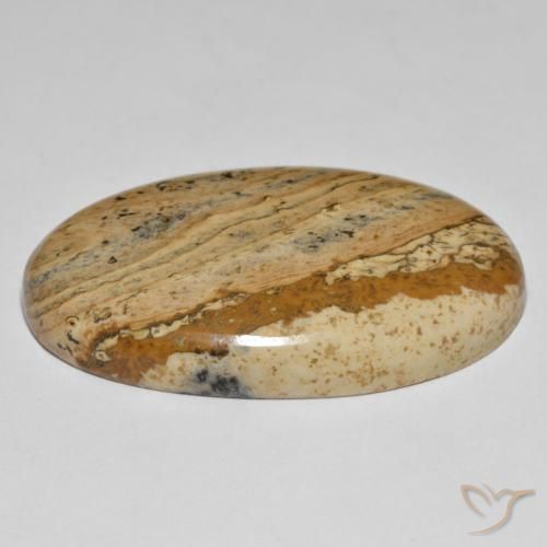 Jaspe Multicolor natural de 50.96 ct, Ovalada, Opaco