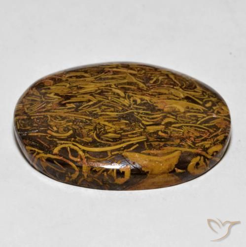 Jaspe Multicolor natural de 57.24 ct, Ovalada, Opaco