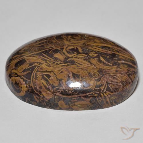 Jaspe Multicolor natural de 56.86 ct, Ovalada, Opaco