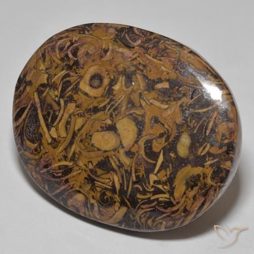 Jaspe Multicolor natural de 58.13 ct, Ovalada, Opaco