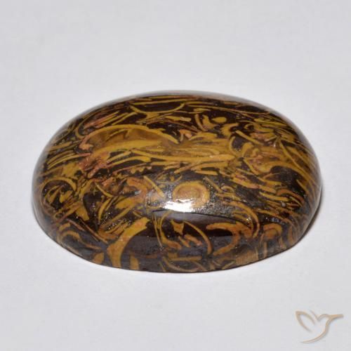 Jaspe Multicolor natural de 35.02 ct, Ovalada, Opaco