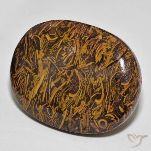 Jaspe Multicolor natural de 60.90 ct, Ovalada, Opaco