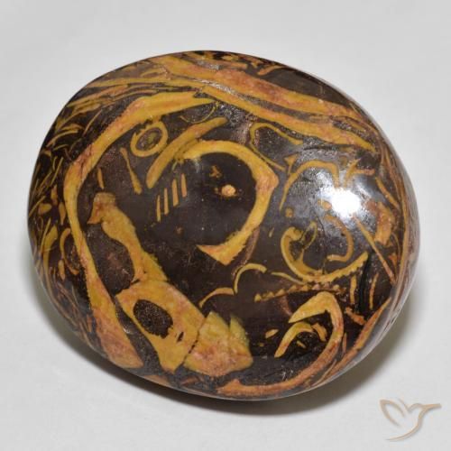 Jaspe Multicolor natural de 77.56 ct, Ovalada, Opaco