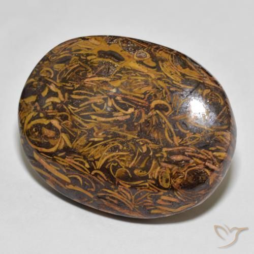 Jaspe Multicolor natural de 76.80 ct, Ovalada, Opaco