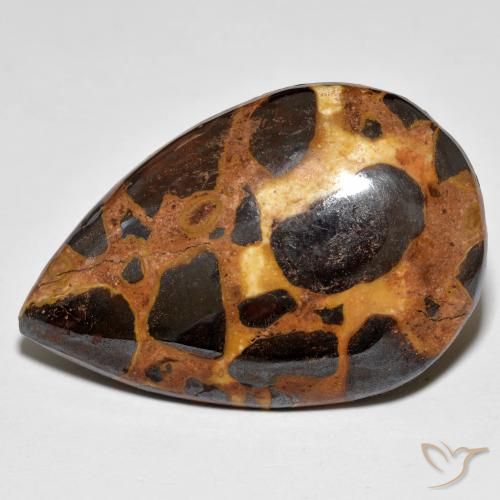 19.86ct Natural Multicolor Jaspe, En forma de pera, Opaco