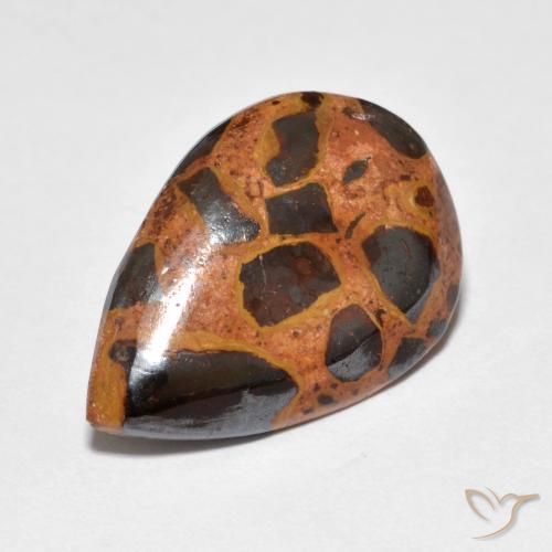 8.18ct Natural Multicolor Jaspe, En forma de pera, Opaco