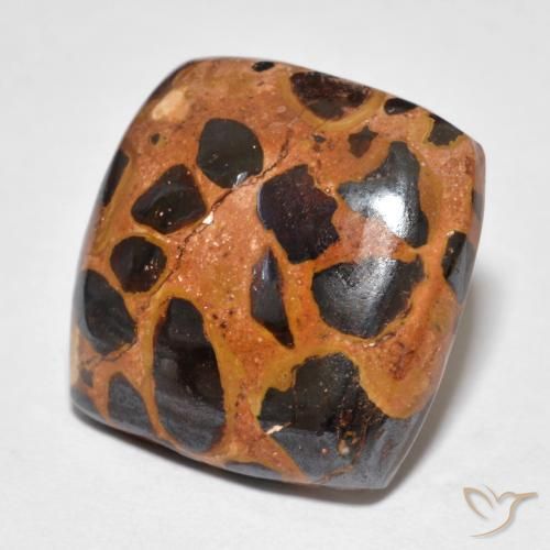 14.39ct Natural Multicolor Jaspe, Forma Cojín, Opaco