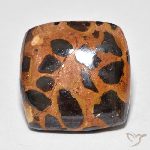 Jaspe Multicolor natural de 14.39 ct, Forma Cojín, Opaco