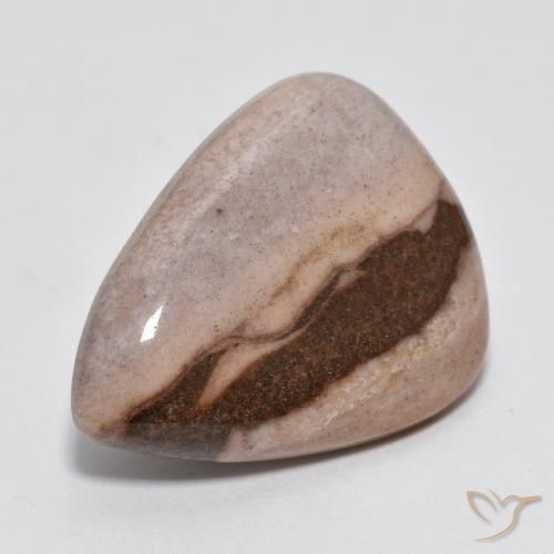 Jaspe Multicolor natural de 9.81 ct, En forma de pera, Opaco