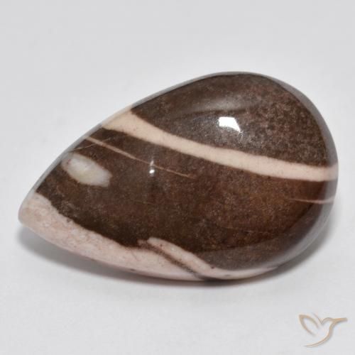 17.02ct Natural Multicolor Jaspe, En forma de pera, Opaco