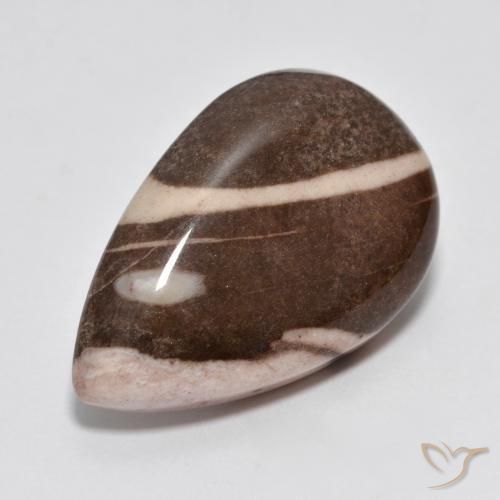 Jaspe Multicolor natural de 17.02 ct, En forma de pera, Opaco