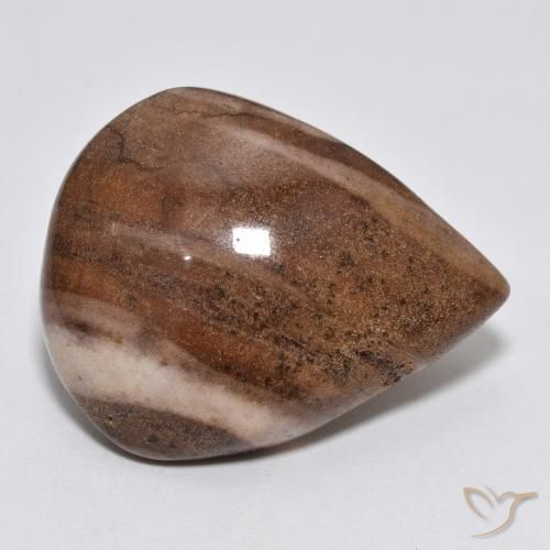 16.49ct Natural Multicolor Jaspe, En forma de pera, Opaco