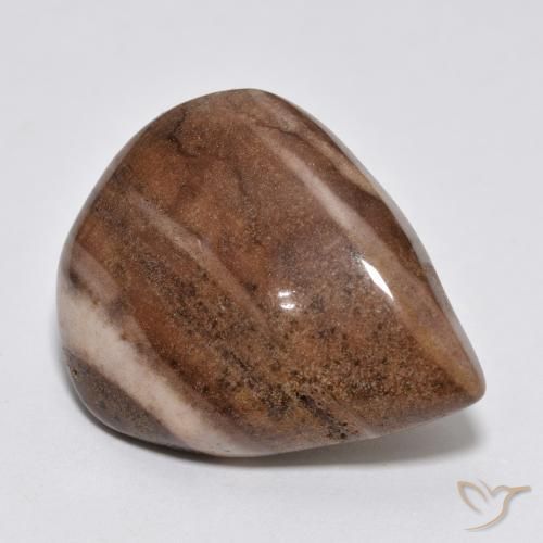 Jaspe Multicolor natural de 16.49 ct, En forma de pera, Opaco