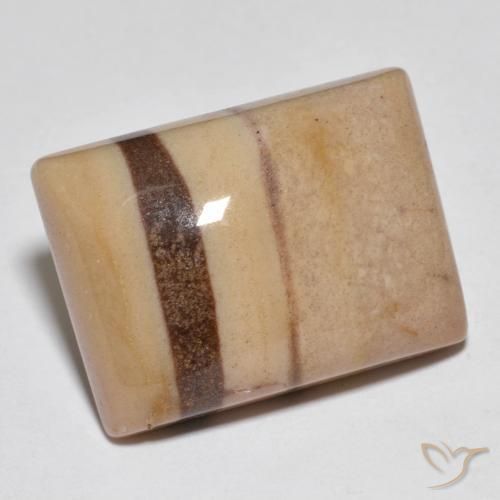 Jaspe Multicolor natural de 22.36 ct, Corte Baguette, Opaco
