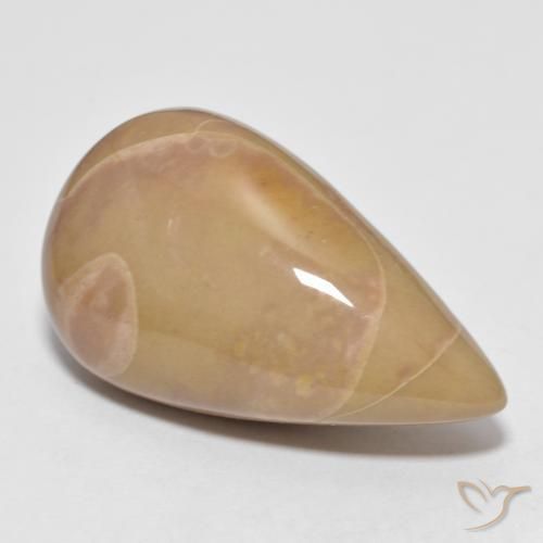 Jaspe Multicolor natural de 16.04 ct, En forma de pera, Opaco