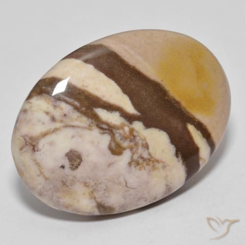 Jaspe Multicolor natural de 25.71 ct, Ovalada, Opaco