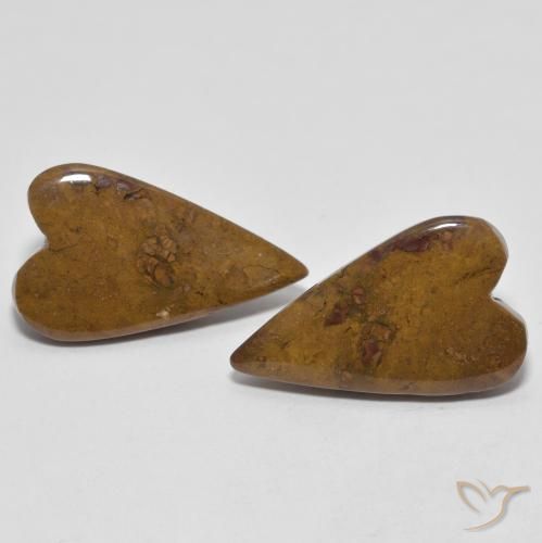 12.97ctw Natural Multicolor Jaspe, Corazón, Opaco