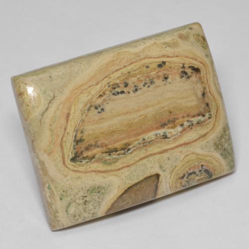 Jaspe multicolor natural de 38,51 ct, baguette, opaco