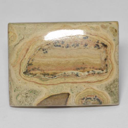 Jaspe multicolor natural de 38,51 ct, baguette, opaco