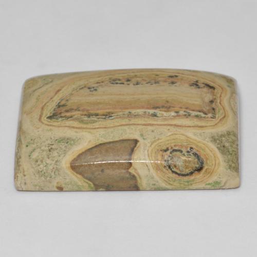 Jaspe multicolor natural de 38,51 ct, baguette, opaco
