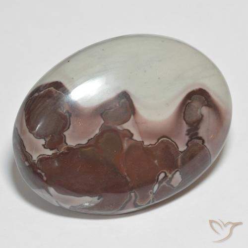 Jaspe Multicolor natural de 43.76 ct, Ovalada, Opaco