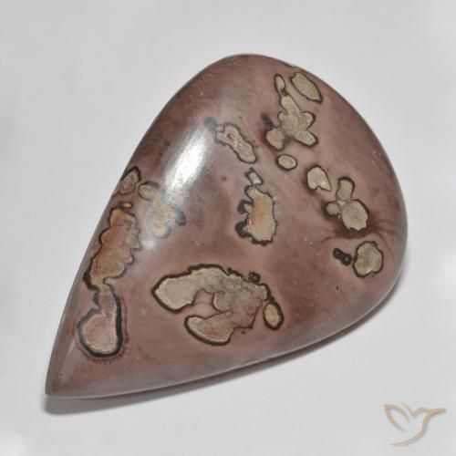 Jaspe Multicolor natural de 39.91 ct, En forma de pera, Opaco