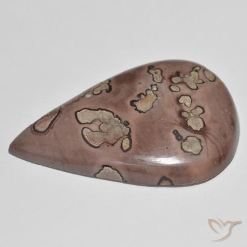 Jaspe Multicolor natural de 39.91 ct, En forma de pera, Opaco