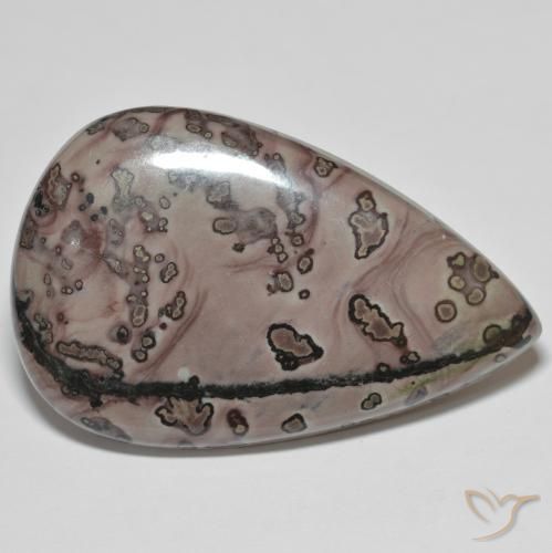 Jaspe Multicolor natural de 37.38 ct, En forma de pera, Opaco