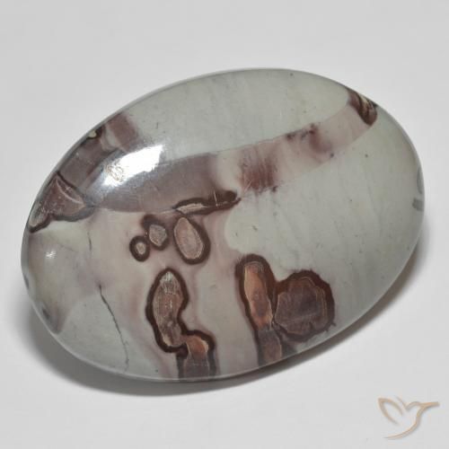 Jaspe Multicolor natural de 57.73 ct, Ovalada, Opaco