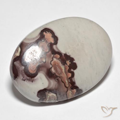 Jaspe Multicolor natural de 47.57 ct, Ovalada, Opaco