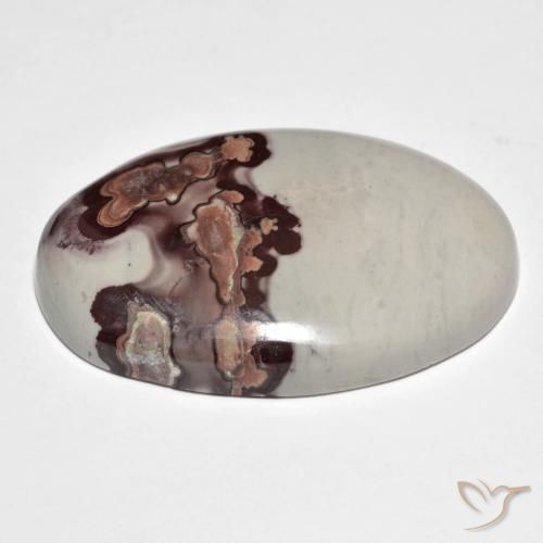 Jaspe Multicolor natural de 47.57 ct, Ovalada, Opaco