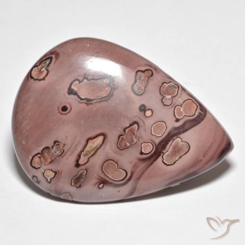 Jaspe Multicolor natural de 42.71 ct, En forma de pera, Opaco