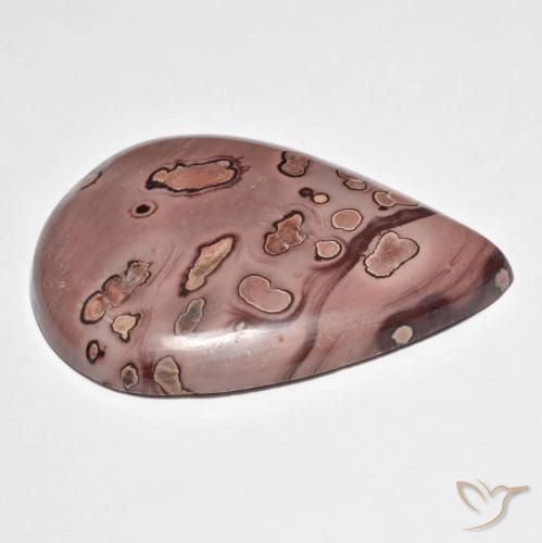 Jaspe Multicolor natural de 42.71 ct, En forma de pera, Opaco