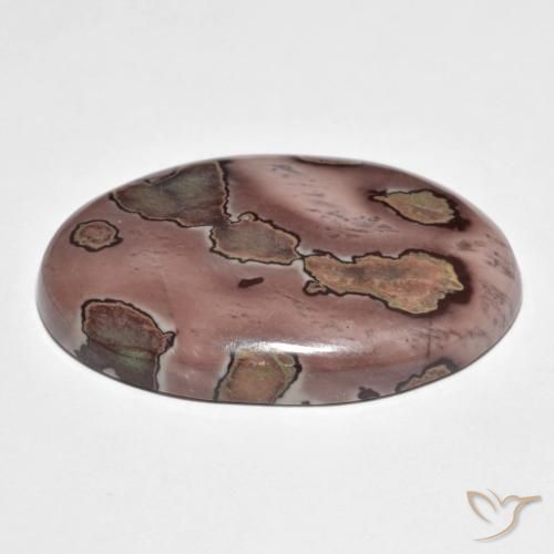 Jaspe Multicolor natural de 34.00 ct, Ovalada, Opaco