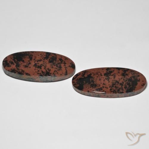 Gemas de Jaspe Multicolor natural de 35.30 ct, Ovalada, Opaco