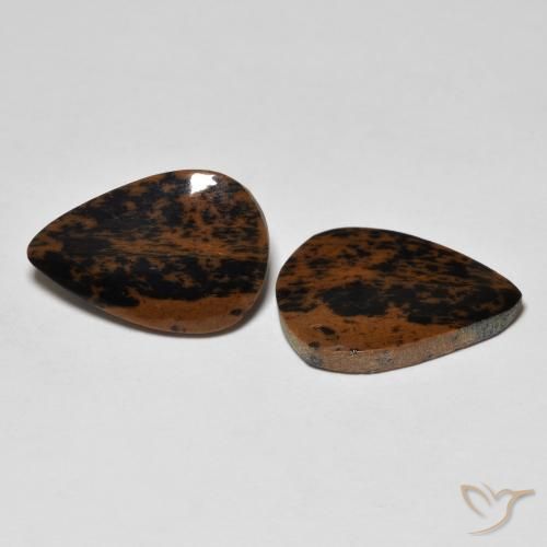 Gemas de Jaspe Multicolor natural de 11.62 ct, En forma de pera, Opaco